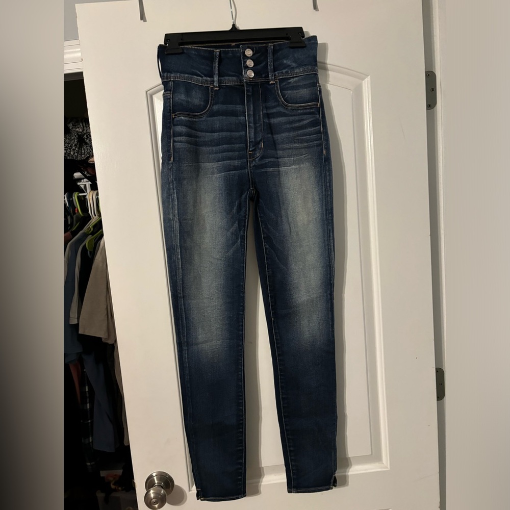 American eagle super hi rise jeggings